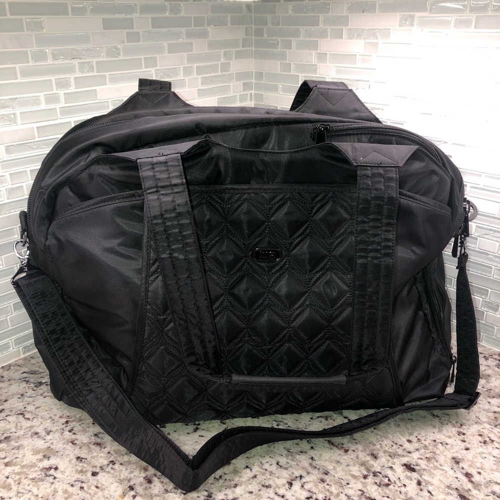 Lug Quilted Travel Bag Pontoon In Black